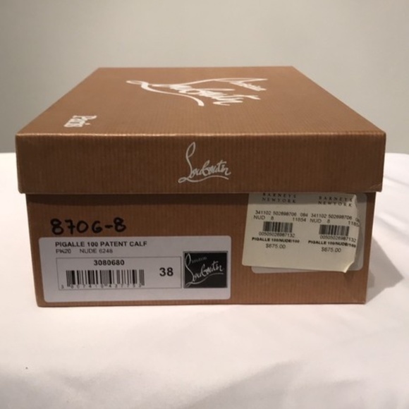 Christian Louboutin Pigalle 100 Patent-Nude - Picture 6 of 6